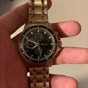 Gold Relic watch